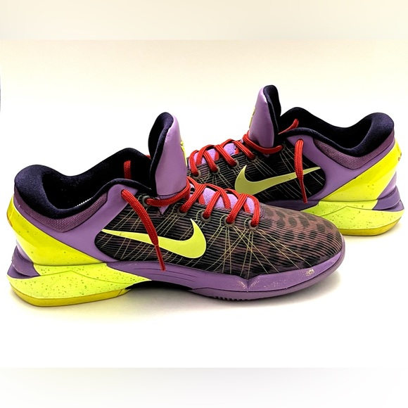 Nike Zoom Kobe 7 VII GS 7Y Christmas Cheetah Purple 505399-500 Women’s Size 8.5 - Picture 5 of 16